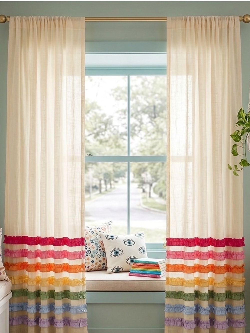 PB Teen Pottery Barn Casa Siesta Sheer Curtain NEW!